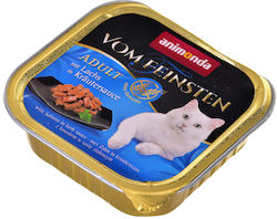 Animonda Adult Nasses Katzenfutter für Katze in Tablett mit Lachs 100gr