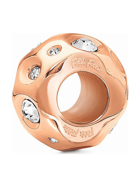 Folli Follie Charm from Pink Gold Plated Silver