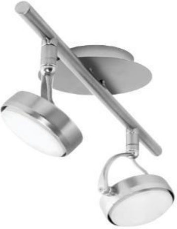 Panafan Double Spot with Socket GX53 in Silver Color