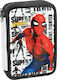 Gim Spiderman Pattern Pencil Case Full with 2 Compartments Multicolored