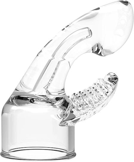 Baile Power Head Dual Stimultion Wand Attachment Aufsatz für Vibrator 11.5cm Transparent
