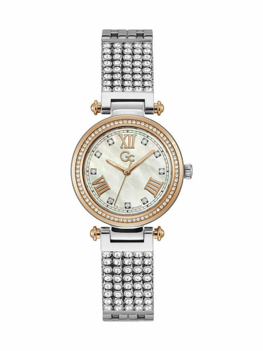 GC Watches Γυναικείο Ρολόι 32mm Μπαταρίας με Ασ...