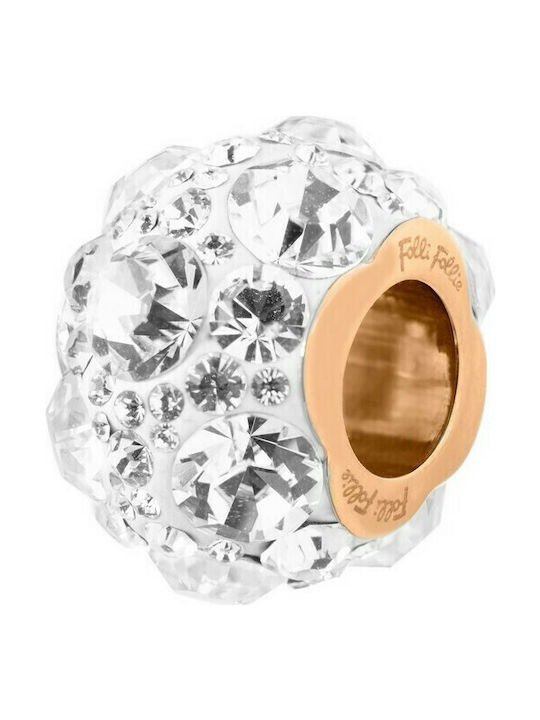 Folli Follie Charm с Камъни от Златно Стомана