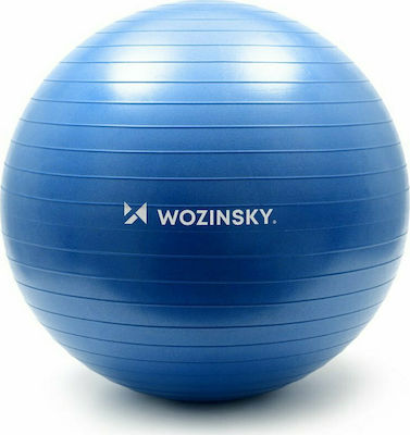 Wozinsky 65cm Μπάλα Pilates 65cm σε Μπλε Χρώμα