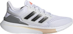 Adidas EQ21 Run Γυναικεία Αθλητικά Παπούτσια Running Cloud White / Core Black / Iron Metallic