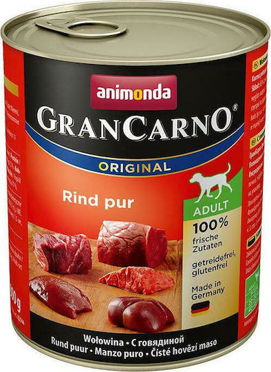 Animonda GranCarno Original Nassfutter Hunde in Dose mit Rindfleisch 800gr