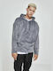 Urban Classics Herren Sweatshirt mit Kapuze und Taschen Gray