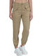 Ralph Lauren Women's Fabric Cargo Trousers in Relaxed Fit Beige