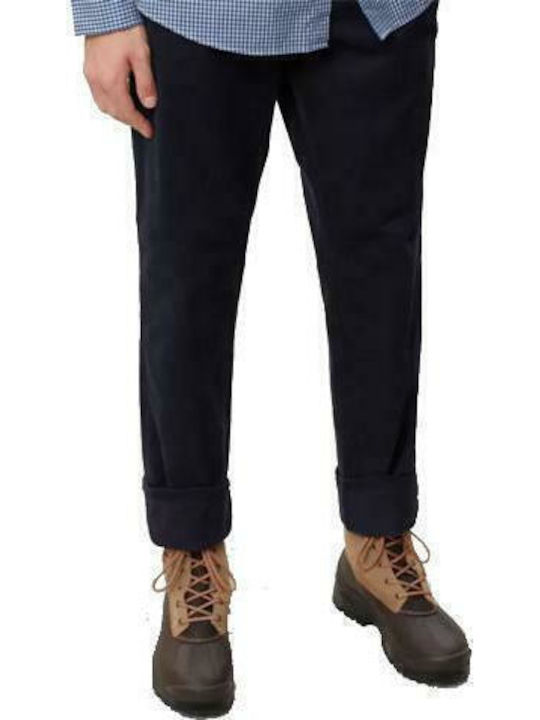 Mana Wint Trousers Chino in Slim Fit Navy Blue