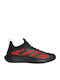 Adidas Defiant Generation Men's Tennis Shoes for All Courts Core Black / Solar Red