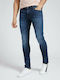 Men's Jeans Pants Elastic with Slim Fit Navy Blue