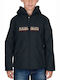 K Rainforest S Op 2 Kids Casual Short Hooded Jacket Navy Blue