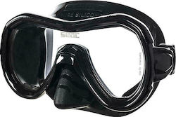 Seac Silicone Diving Mask Giglio Μαύρη Black