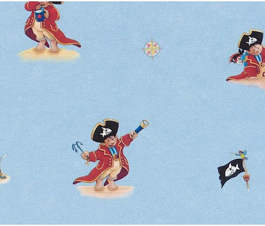 Newplan Kids Vinyl Coated Wallpaper Rasch L53xH1005cm
