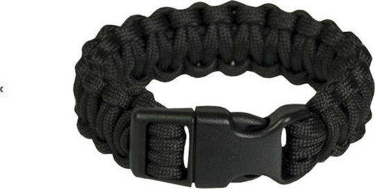 Mil-Tec Mil-Tec Überlebensset Paracord Armband 22mm mit Schwarz Seil