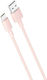 XO NB156 USB 2.0 Kabel USB Typ-C männlich - USB-A Rosa 1m 16.005.0107
