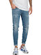 Cover Jeans Bruno N3660 Pantaloni de Bărbați din Jean în Croială Skinny Albastru