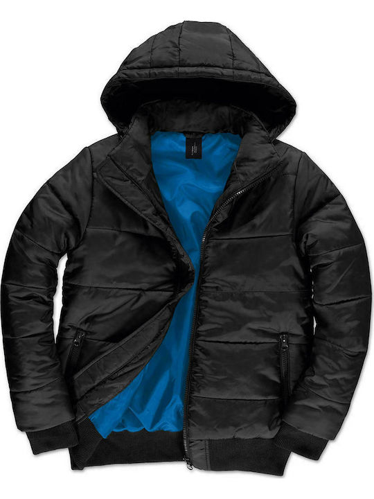 B&C JM940 Men's Winter Jacket Waterproof Black