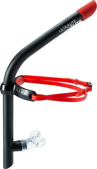 Tyr Ultralite Snorkel Elite Шнорхел Черен с Силиконов Мундщук