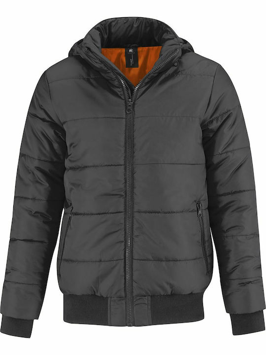B&C JM940 Winter Jacke Wasserdicht Gray