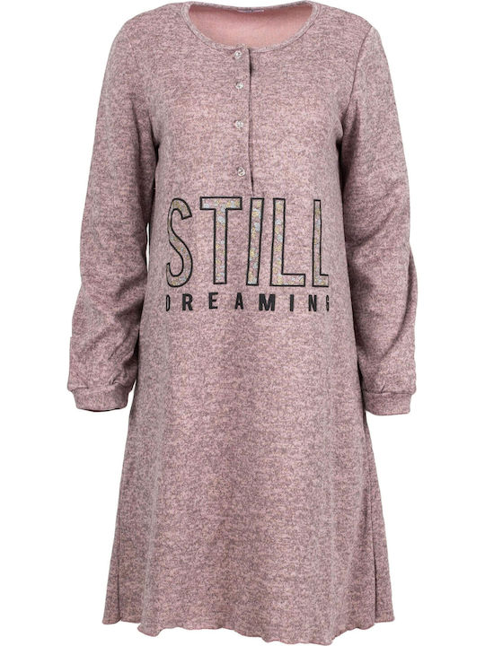 Luna Winter Women's Nightdress Pink Still Dreaming 966