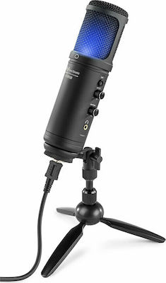 Power Dynamics Condenser (Large Diaphragm) Microphone USB PCM120 Shock Mounted/Clip On Mounting for Studio