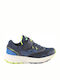 Fast Jr Kids Sports Shoes Running with Hoop & Loop Closure Navy Blue