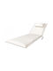 Showood Sun Lounger Cushion White 200x65cm.