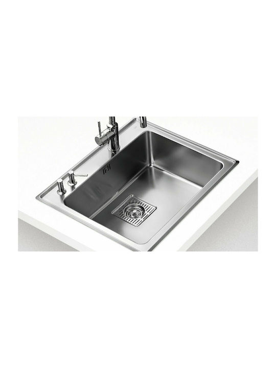 Teka Frame FR60SX 40180500 Drop-In Sink Inox Satin W51xD38cm Silver