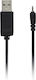 Кабел USB-A мъжки - USB-A мъжки / DC 0.5м (CA-100C) 1бр