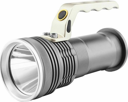 Entac Rechargeable Flashlight LED IP65 with Maximum Brightness 400lm EFL-5W-T6-ALU