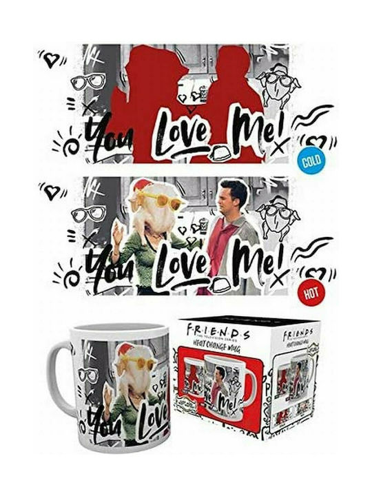 GB eye Friends - You Love Me Heat Change Mug Ceramic Multicolored 1pcs