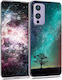 KWmobile Cosmic Nature Umschlag Rückseite Silikon Mehrfarbig (OnePlus 9)