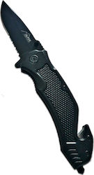 Alpin Tactical Series Pocket Knife Survival Black in Sheath Alpin Tactical Series Pocket Knife Survival Black in Sheath