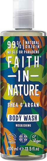 Faith in Nature Shea & Argan Душ Гел с Ший Масло и Аромат Цитруси 400ml