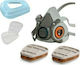3M Mask Half Face with Filters 6051 - Prefilter...