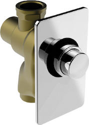 La Torre Pressable Built-in Flushometer Valve Χρώμιο Λεκάνης 317-3/4" BA.317/3-100.CH