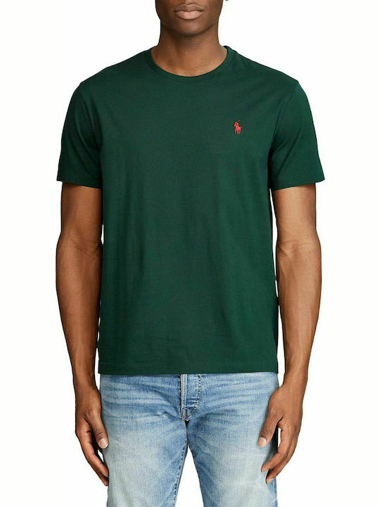 Ralph Lauren Ανδρικό T-shirt Πράσινο Μονόχρωμο