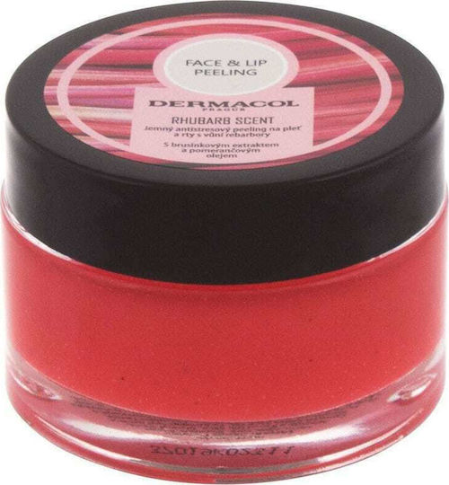 Dermacol Rhubarb Scent Lip Scrub Face & Lip Peeling 50gr