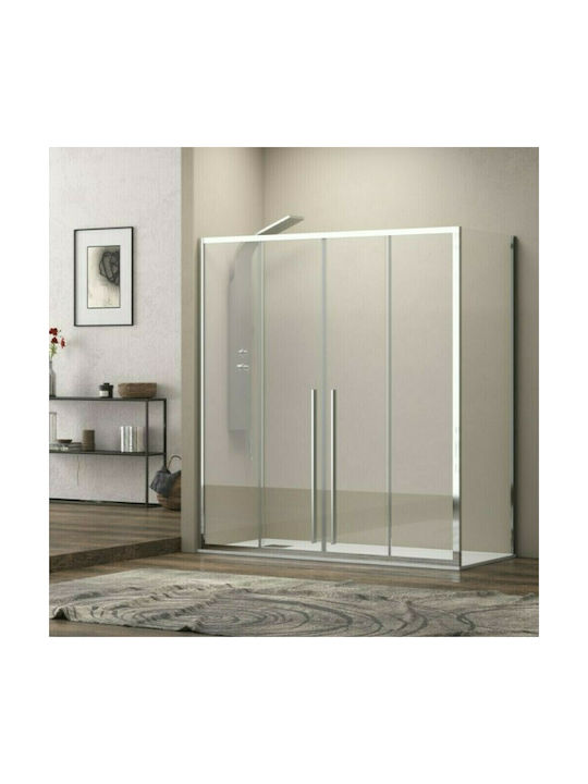 Karag Elysium 600 LS-10 Καμπίνα Ντουζιέρας με Συρόμενη Πόρτα 200x90x200cm Clear Glass