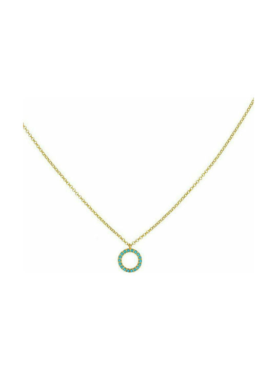 Excite-Fashion Necklace Geometric from Gold Plated Silver