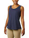 Columbia Summer Chill Women's Summer Blouse Cotton Sleeveless Purple