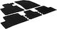 Gledring Set of Front and Rear Mats 5pcs for Citroen C4 Picasso 2013 Black
