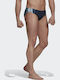 Sports Performance Graphic Men's Swimwear Slip Legend Ink / Pulse Aqua with Patterns