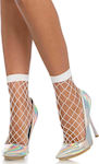 Leg Avenue 3043 Net Anklets White