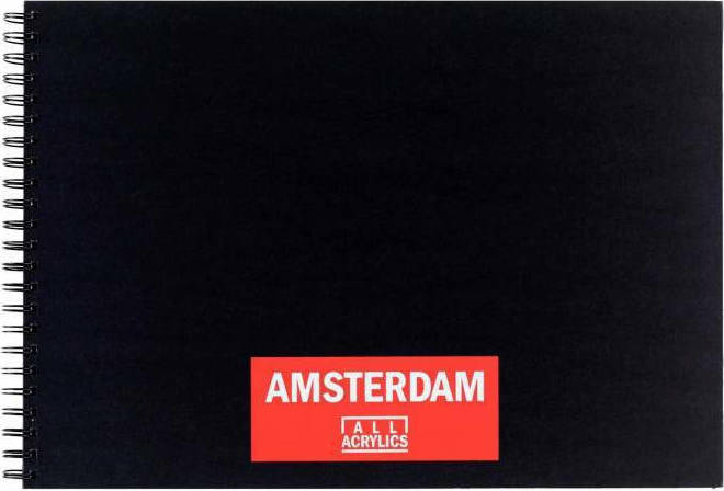 Royal Talens Sketchbook Amsterdam Α4 250γρ. 30 Μαύρα Φύλλα A4 21x29.7cm  93023021