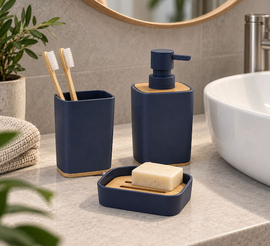 Eurocasa 6118 Badezimmerzubehör-Set Kunststoff Blau