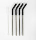 Emerson Straws Metal Black Inox with Brush 4pcs