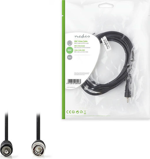 Nedis Cable RCA male - BNC male 3m (CVGP24800BK30) 1pcs