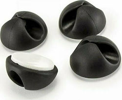 Sbox CCP-301 Clips Οργάνωσης Καλωδίων 4τμχ Μαύρο Sbox CCP-301 Clips Οργάνωσης Καλωδίων 4τμχ Μαύρο